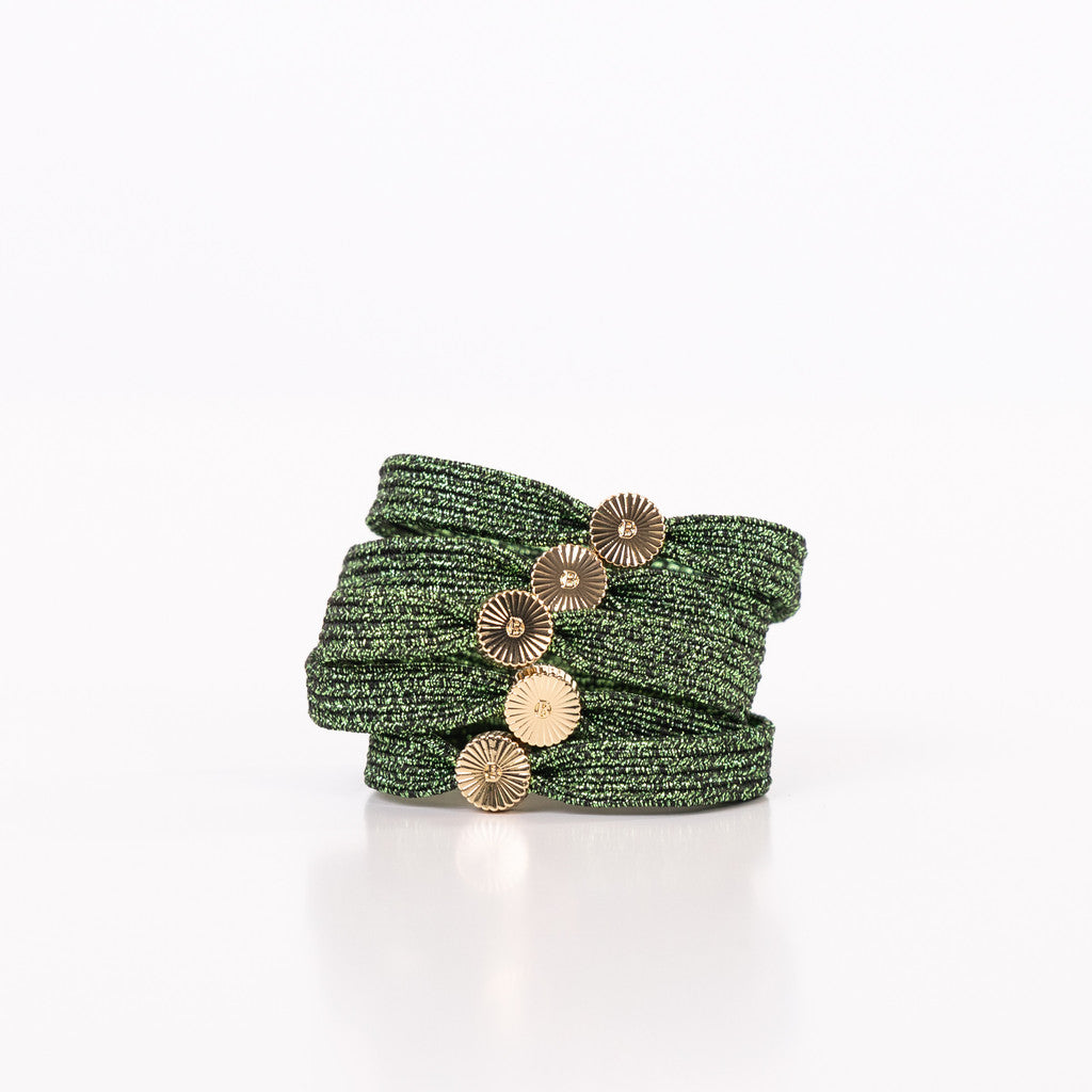 BelVu Denmark Flat hairtie Hairtie Green Serinity