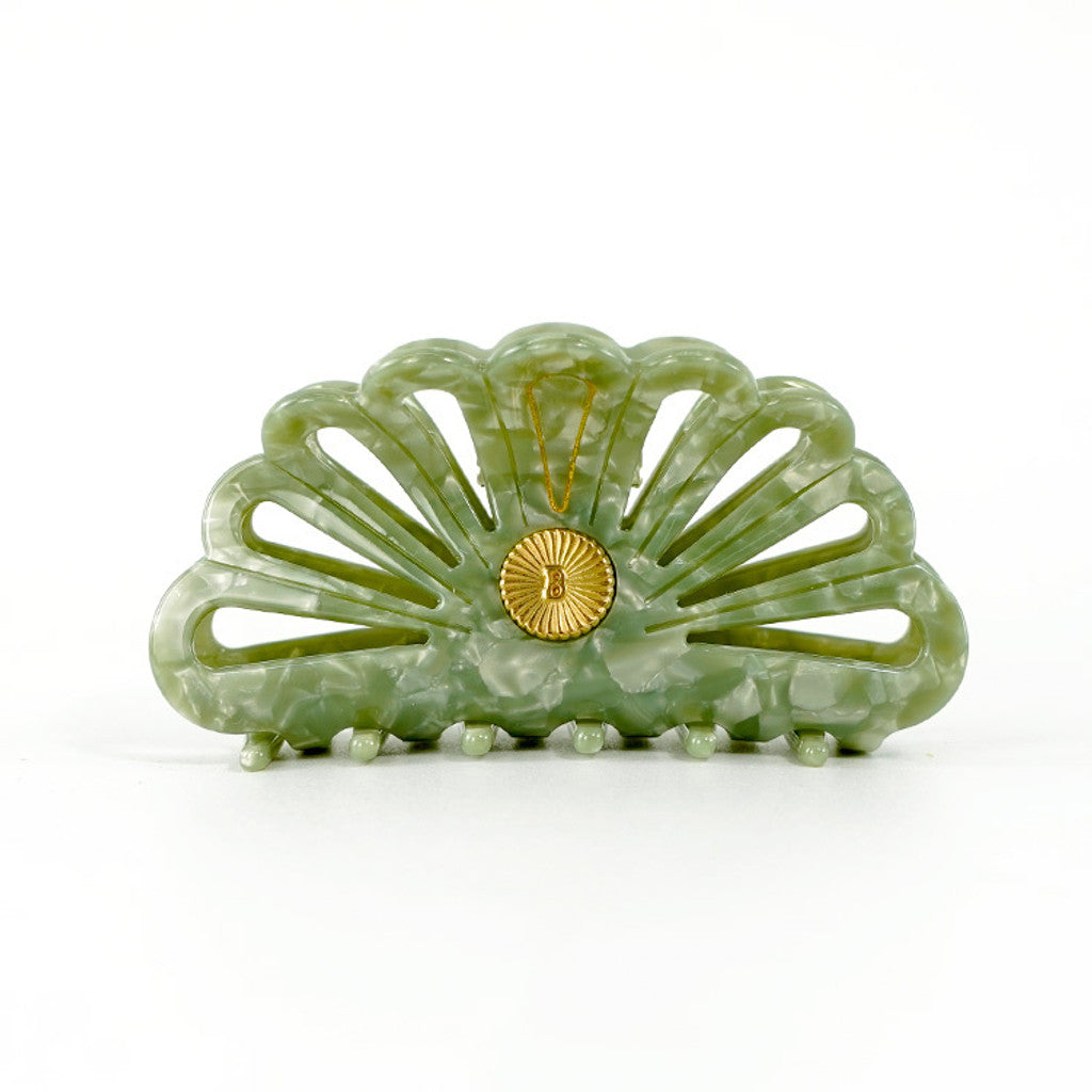 BelVu Denmark Hårklemme Large Hair Claw Jade green