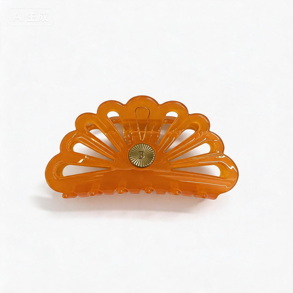 BelVu Denmark Hårklemme Large Hair Claw Oranje