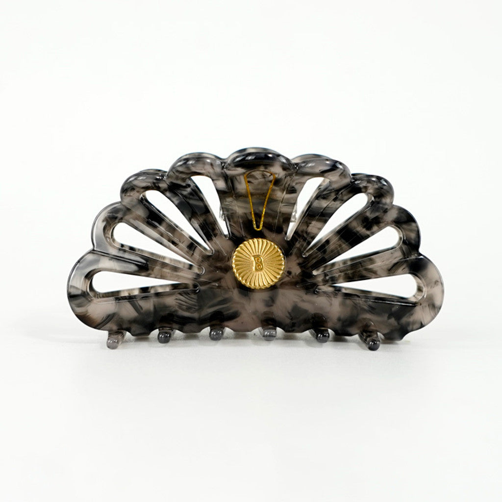 BelVu Denmark Hårklemme Large Hair Claw Smoky Marble