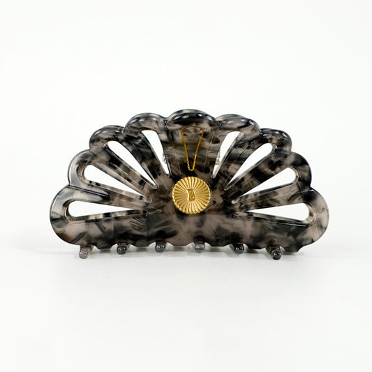 BelVu Denmark Hårklemme Large Hair Claw Smoky Marble
