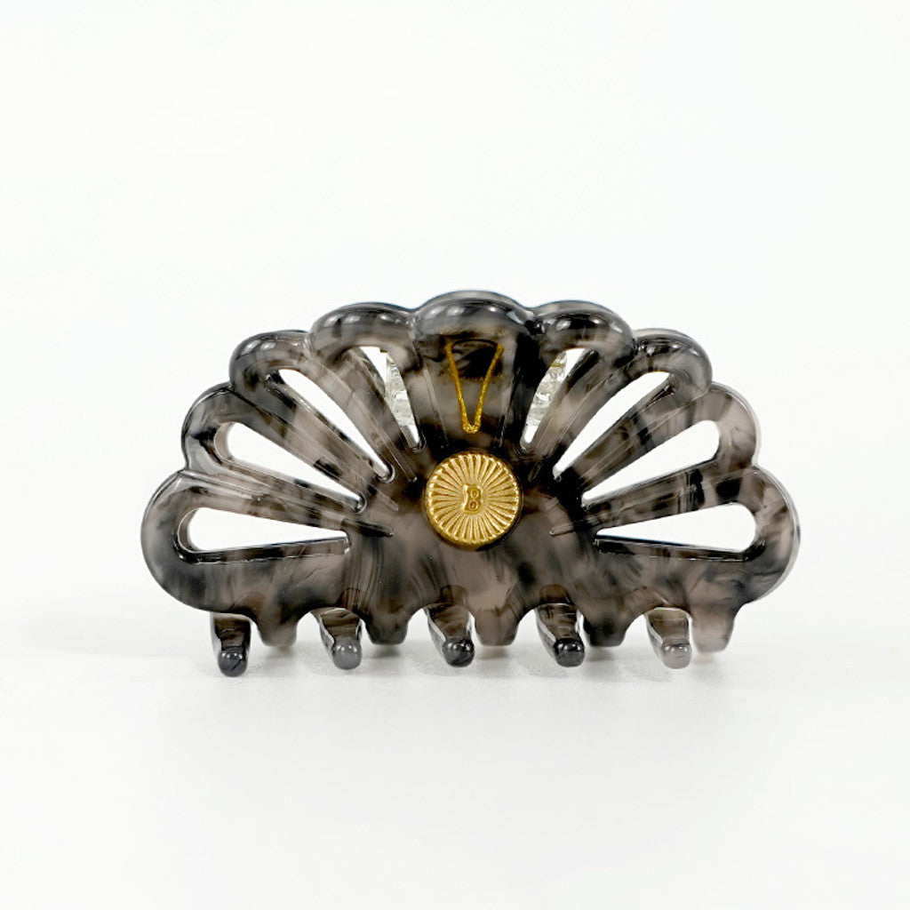 BelVu Denmark Hårklemme Medium Hair Claw Smoky Marble