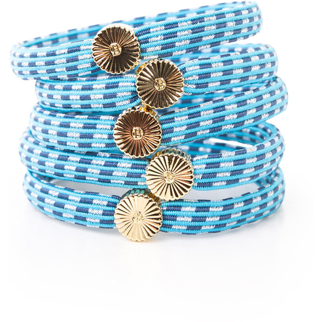 BelVu Denmark Square hairtie Hairtie Mediterranian Shimmer