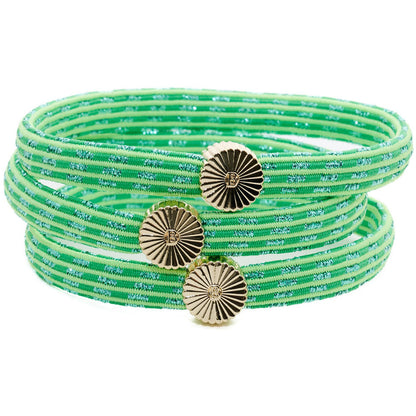 BelVu Denmark Square hairtie Hairtie Radiant Green
